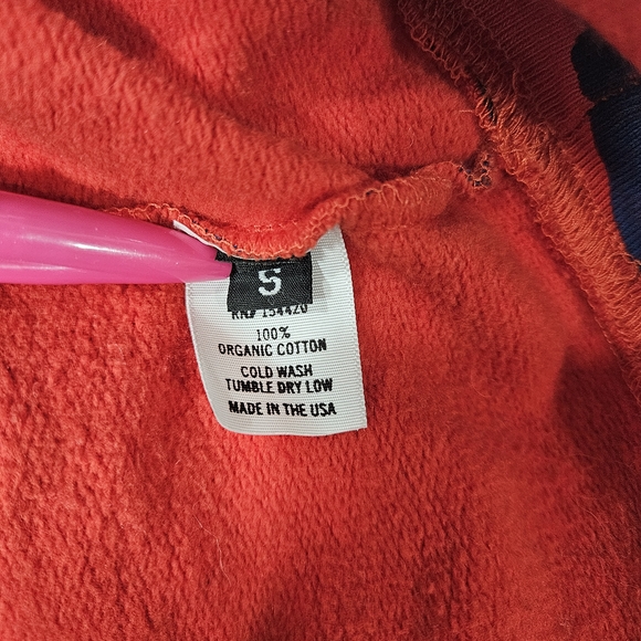 Clare V Jaguar Print Crewneck Sweatshirt Women's Size S Blue/Orange - Picture 4 of 6